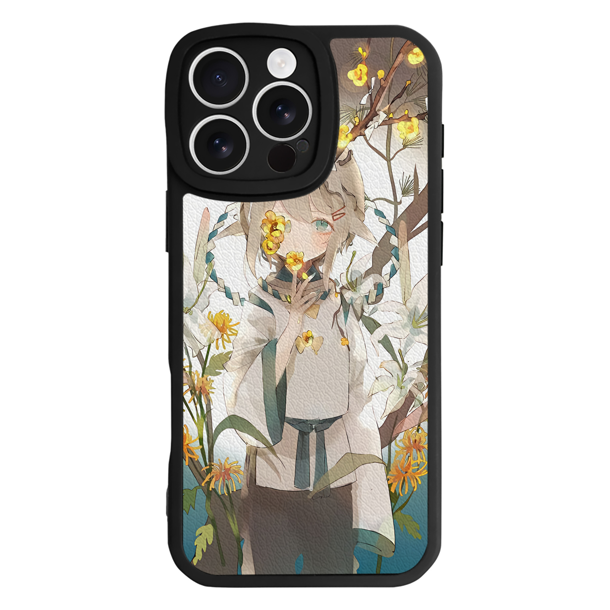 （画像用） 刀剣乱舞 Touken Ranbu 【iPhone 16シリーズ対応】シリコンスマホケース（レザー調） 材質：シリコン